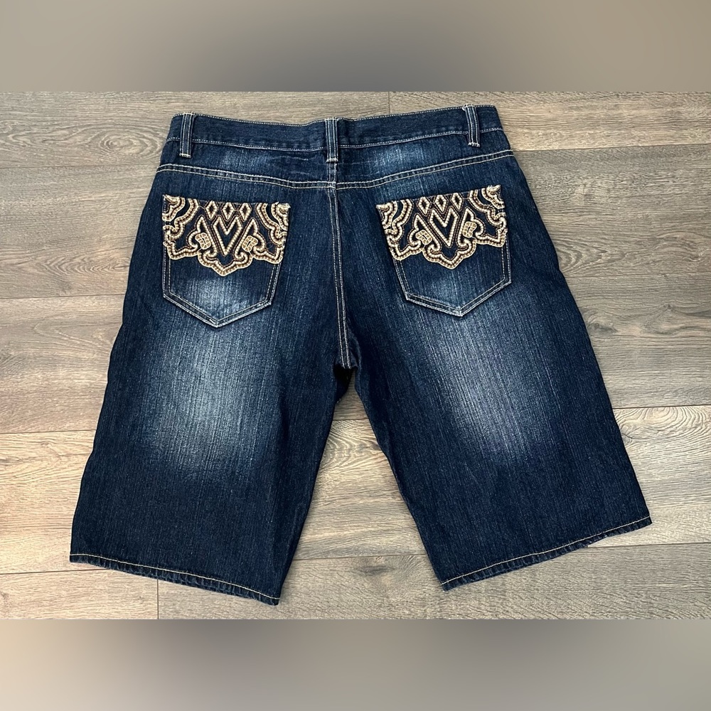 Vintage Avirex Embroidered Jean Shorts